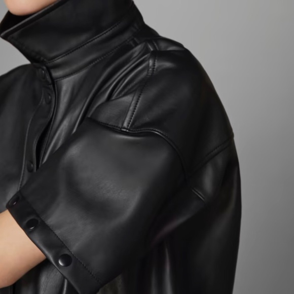 RARE NWT Adidas Originals Faux Leather Track Suit Size Small - Picture 5 of 15